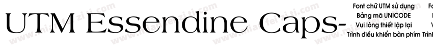 UTM Essendine Caps字体转换